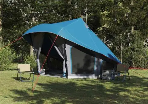 Cort Familial Tipi Albastru 10-Persoane Impermeabil - 1/5