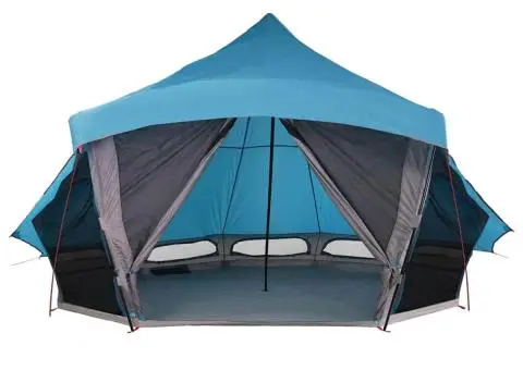 Cort Familial Tipi Albastru 10-Persoane Impermeabil - 4/5
