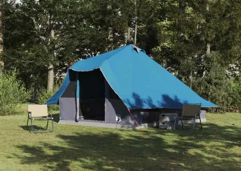 Cort de Familie Tipi Albastru 8 Persoane Impermeabil - 1/5
