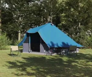 vidaXL Cort de Familie Tipi Albastru 8 Persoane Impermeabil