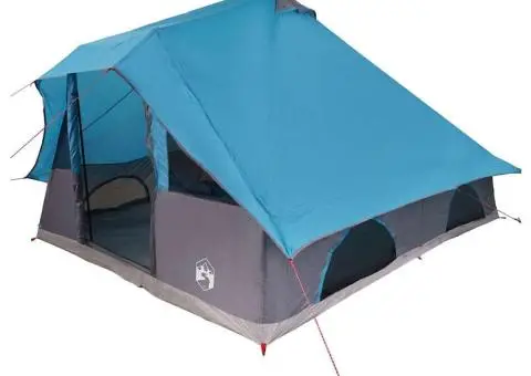 Cort de Familie Tipi Albastru 8 Persoane Impermeabil - 2/5