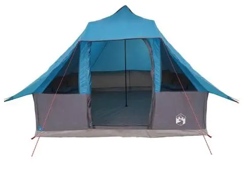 Cort de Familie Tipi Albastru 8 Persoane Impermeabil - 4/5
