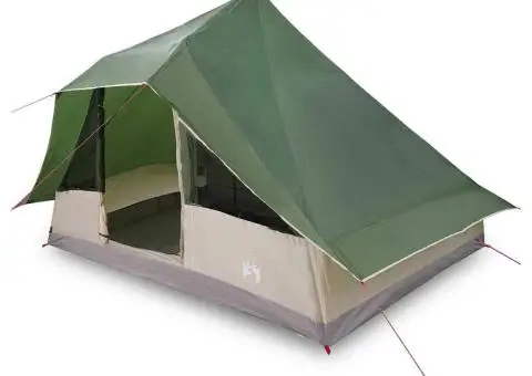 Cort de familie Tipi verde impermeabil pentru 10 persoane - 3/5