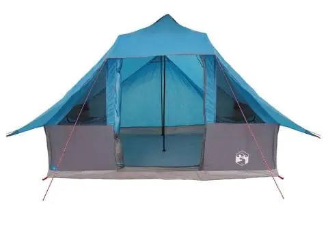 Cort de Familie Tipi Albastru 10-Persoane Impermeabil - 4/5