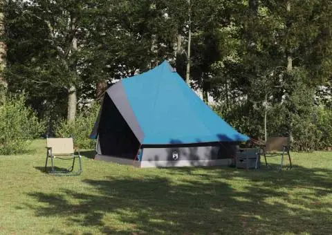 Cort Familial Tipi Albastru pentru 8 Persoane Impermeabil - 1/5