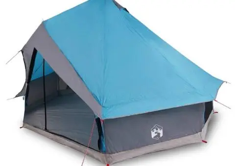 Cort Familial Tipi Albastru pentru 8 Persoane Impermeabil - 3/5