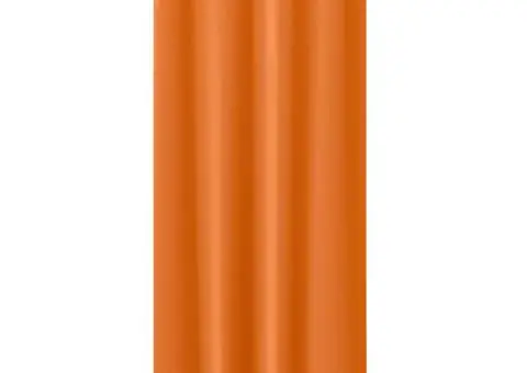 Perdele 2 pcs Portocaliu intens 245 x 140 cm Poliester - 3/5