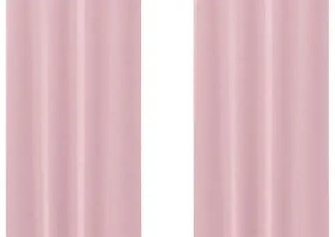 Perdele cu perdele 2 pcs Roz bebeluș 245 x 140 cm Poliester - 2/5