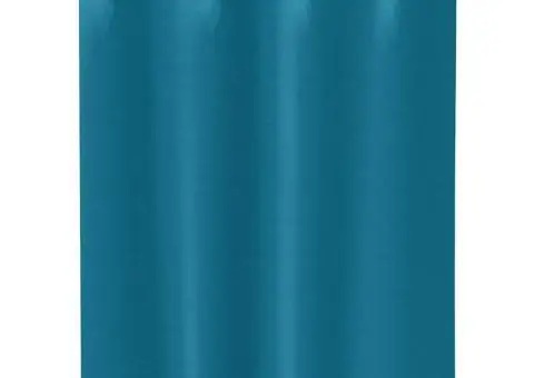 Perdele cu perdele 2 pcs Turcoaz 140 x 140 cm Poliester - 3/5