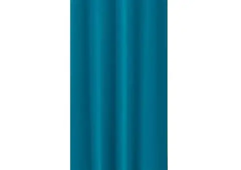 Perdele cu perdele 2 pcs Turcoaz 260 x 140 cm Poliester - 3/5