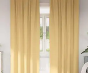 vidaXL Perdele cu perdele 2 pcs Bej 225 x 140 cm Poliester