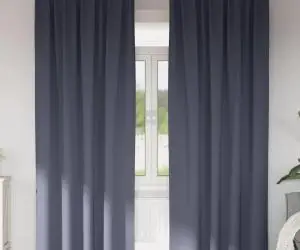 vidaXL Perdele cu perdele 2 pcs Antracit 260 x 140 cm Poliester