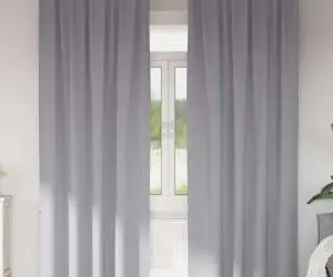 vidaXL Perdele cu perdele 2 pcs Gri deschis 260 x 140 cm Poliester