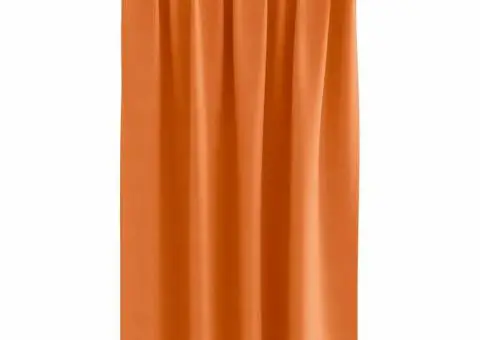 Perdele 2 pcs Portocaliu intens 140 x 140 cm Poliester - 3/5