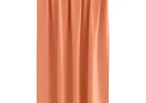 Perdele cu perdele 2 pcs Terracota 140 x 140 cm Poliester - 3/5