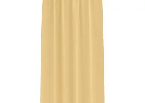 Perdele cu perdele 2 pcs Bej 245 x 140 cm Poliester - 3/5