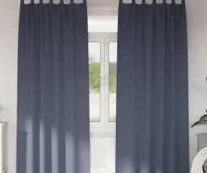 vidaXL Perdele cu perdele 2 pcs Antracit 245 x 140 cm Poliester