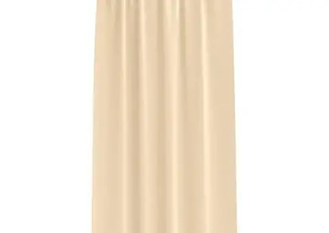 Perdele cu perdele 2 pcs Crem 260 x 140 cm Poliester - 3/5
