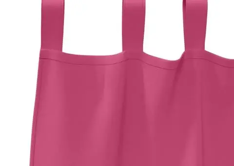 Perdele cu perdele 2 pcs Roz intens 260 x 140 cm Poliester - 4/5