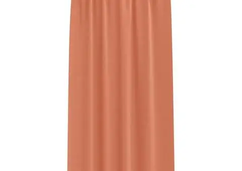 Perdele cu perdele 2 pcs Terracota 260 x 140 cm Poliester - 3/5