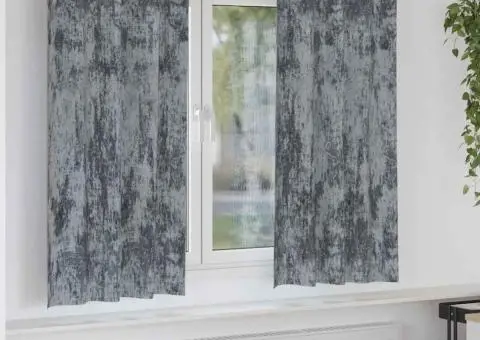 Set perdele din catifea 2 buc, gri argintiu, 140 x 175 cm - 1/5