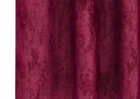 Cortine Velvet 2 pcs cu Ochiuri, Roșu Vin, 140x140 cm - 5/5