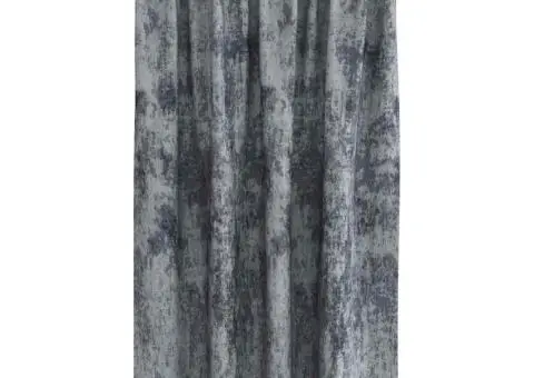 Cortine Velvet , 2 bucăți cu ochiuri, gri argintiu, 140x140 cm - 3/5