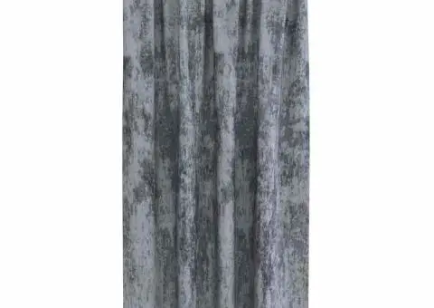 Cortine din catifea , set de 2 cu ochiuri gri argintiu, 175 x 140 cm - 3/5