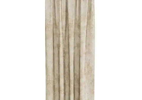 Cortine de velvet , 2 bucăți, cu ochiuri crem, 245 x 140 cm. - 3/5