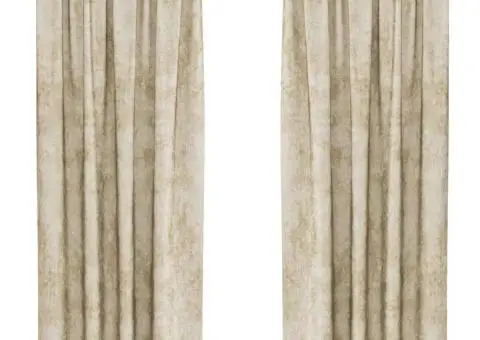 Draperii din catifea , 2 piese, cu ochiuri crem, 260 x 140 cm - 2/5