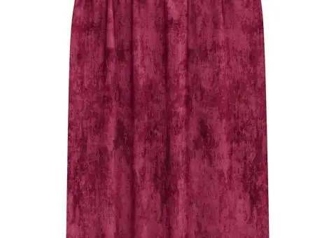 Cortine din catifea , set de 2 piese, cu ochiuri, roșu vin, 175 x 140 cm - 3/5