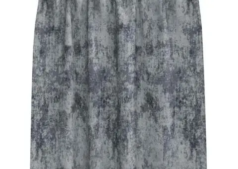 Set de perdele din catifea , 2 piese, gri argintiu, 140 x 140 cm - 3/5