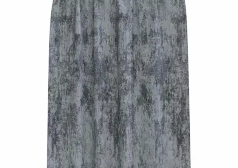 Cortine din catifea , set de 2 bucăți cu inele Gri Argintiu, 175 x 140 cm. - 3/5