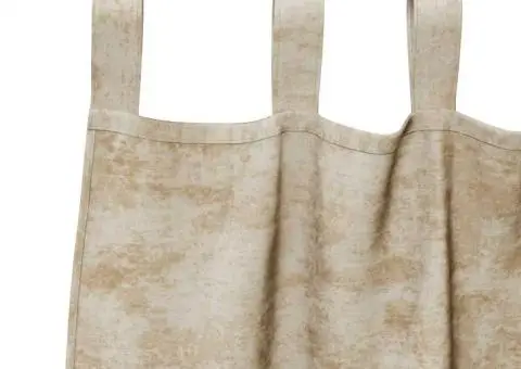 Perdele din catifea , 2 bucăți cu inele, Crem, 225 x 140 cm - 4/5