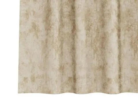 Cortine din catifea , set de 2, cu inele, Crem, 245 x 140 cm - 5/5