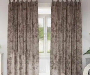 vidaXL Cortine din catifea 2 buc cu ochiuri cappuccino 245 x 140 cm