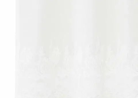 Perdele cu perdele Floral Alb 400 x 240 cm Poliester - 4/5