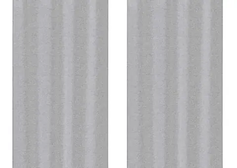 Perdele cu perdele 2 pcs Gri închis 140 x 260 cm Poliester - 2/5