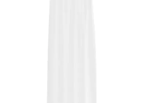 Perdele cu perdele 2 pcs Alb 140 x 245 cm Poliester - 3/5