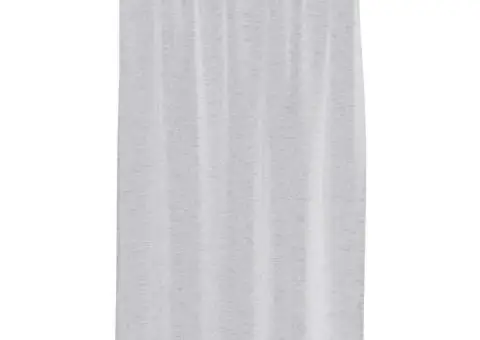 Perdele cu perdele 2 pcs Gri deschis 140 x 140 cm Poliester - 3/5