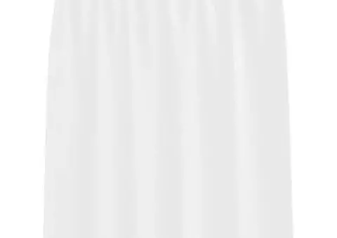 Perdele cu perdele 2 pcs Alb 140 x 140 cm Poliester - 3/5