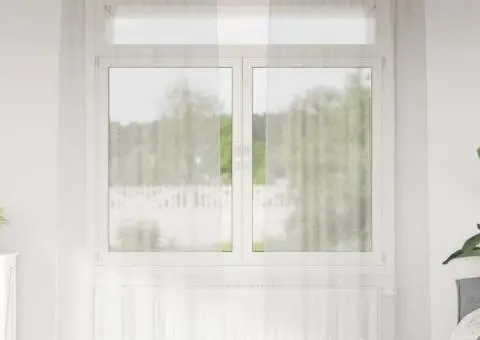 Perdele cu perdele 2 pcs Crem 140 x 245 cm Poliester - 1/5