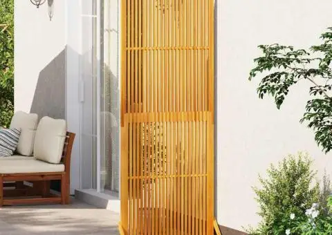 Pravan intimitate interior/exterior, 200 cm, lemn masiv acacia - 1/5