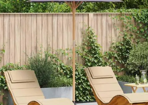 Paravan de grădină, gri închis, 180x230 cm, bambus - 1/5