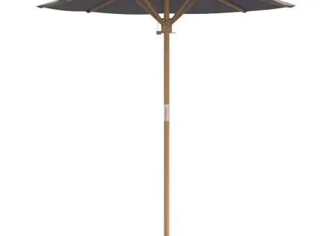 Paravan de grădină, gri închis, 180x230 cm, bambus - 4/5