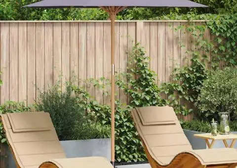 Paravan de grădină, gri închis, 217x230 cm, bambus - 1/5