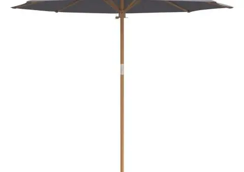 Paravan de grădină, gri închis, 240x260 cm, bambus - 4/5