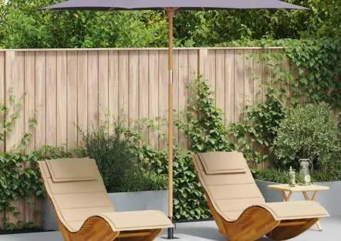 Paravan de grădină, gri închis, 270x260 cm, bambus - 1/5