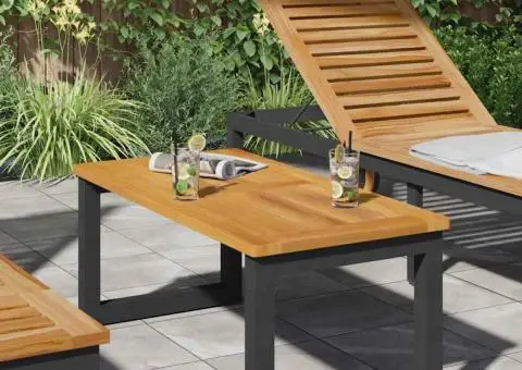 Blat de masă 90x45x2,2 cm din lemn masiv de acacia - 3/5