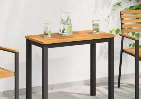 Placă de masă 100x50x2,2 cm din lemn masiv de acacia, dreptunghiulară - 1/5